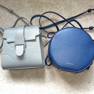 Lot of 2 Senreve Bag Mini Alunna Dove & Circa Marine